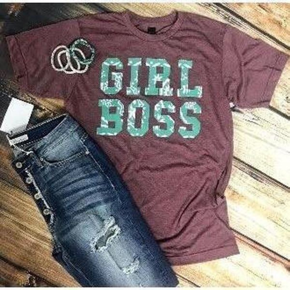 Floral Girl Boss Tee